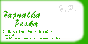 hajnalka peska business card